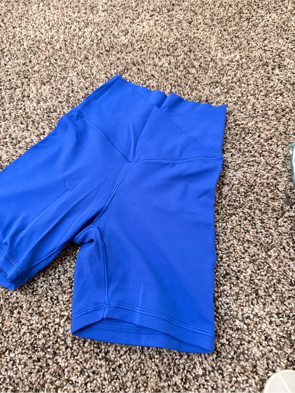 aerie offline Royal Blue High-Rise Bike Shorts with Cross Waist XSMALL - Picture 3 of 6